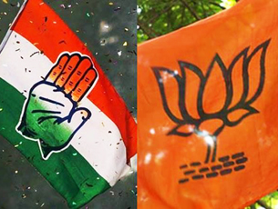 BJP congress fight